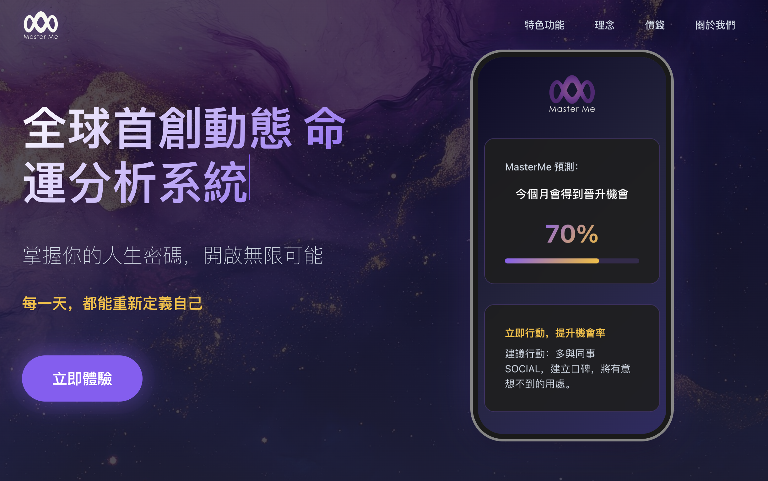 免費 MasterMe 預測未來工具
